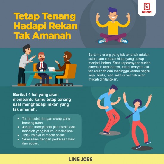 Tetap Tenang Hadapi Rekan Tak Amanah